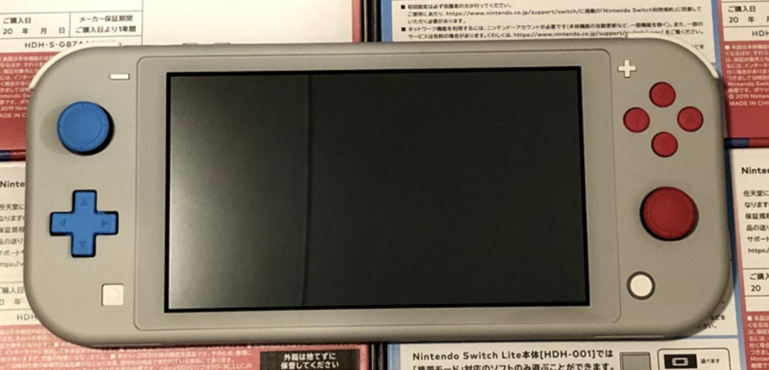 First Photos Of Nintendo Switch Lite Zacian And Zamazenta