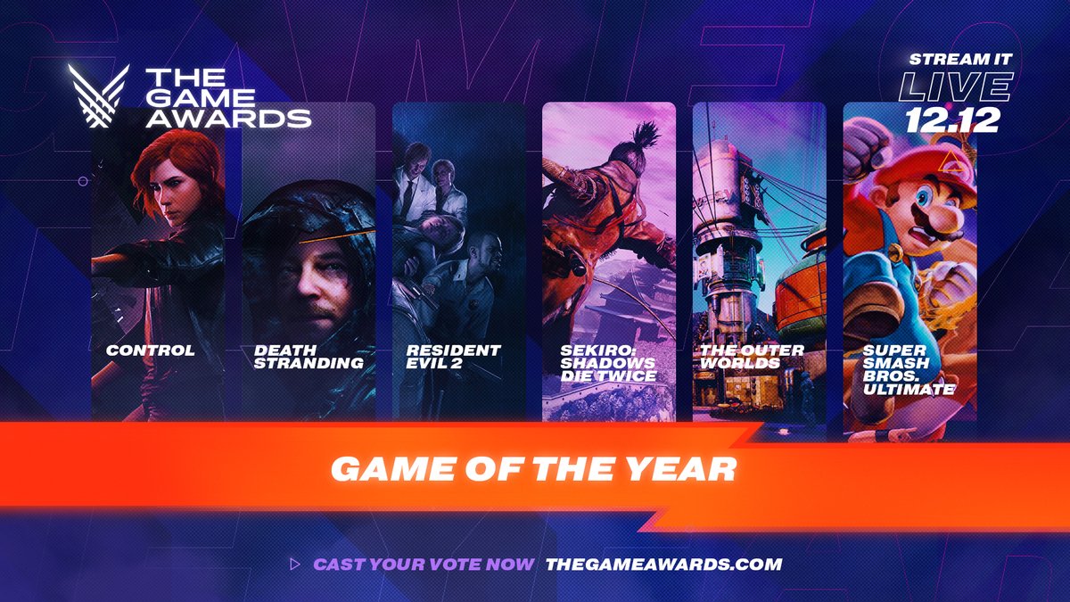 The Game Awards 2019 Nominees Revealed, Smash Ultimate Nominated For Game  Of The Year – NintendoSoup