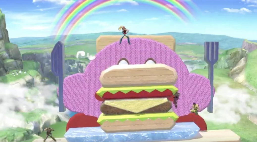 Marvel At This Creative Smash Bros. Ultimate Stage Of Kirby Eating A Burger  – NintendoSoup