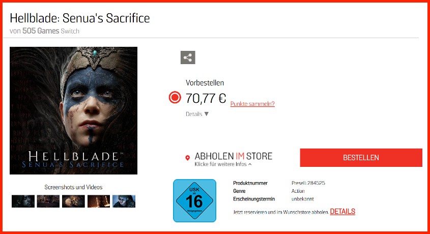 Hellblade senua's sacrifice on sale ps4 gamestop