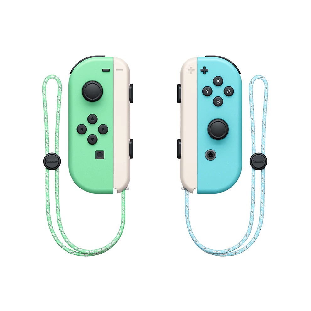pastel green and blue joycons