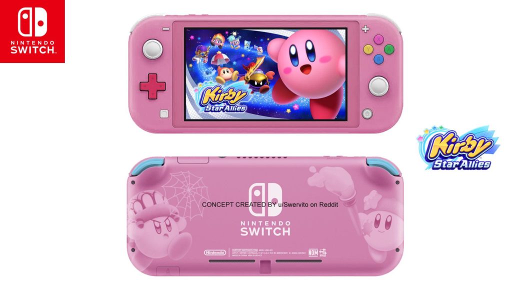 Fan-Art: How A Kirby-Themed Switch Lite Might Look Like