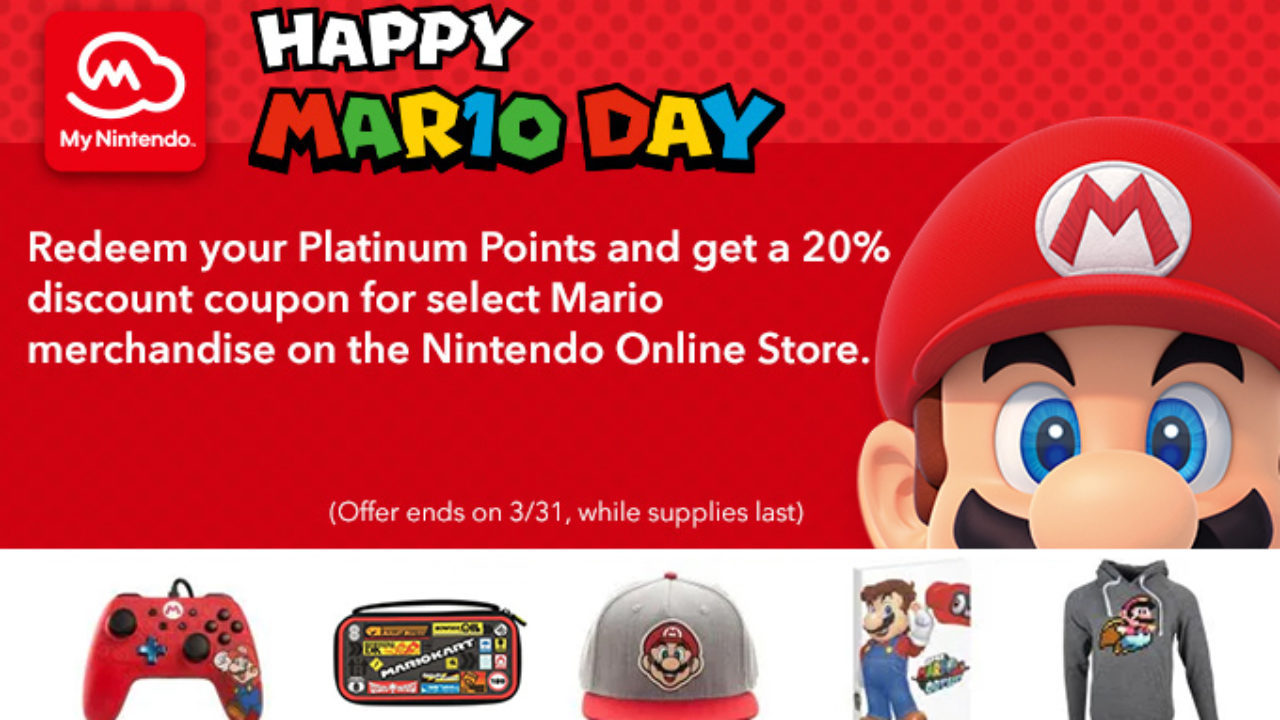 bryst kronblad køretøj My Nintendo Celebrates Mario Day With 20% Discount Coupons On Nintendo  Online Store – NintendoSoup