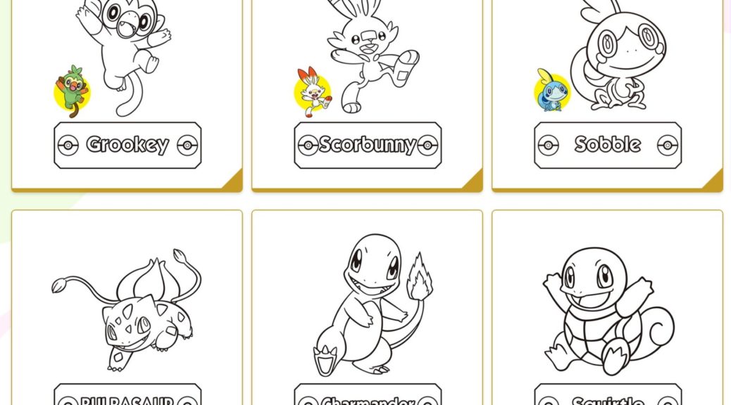 Pokemon Coloring Pages for Kids Printable Free Download