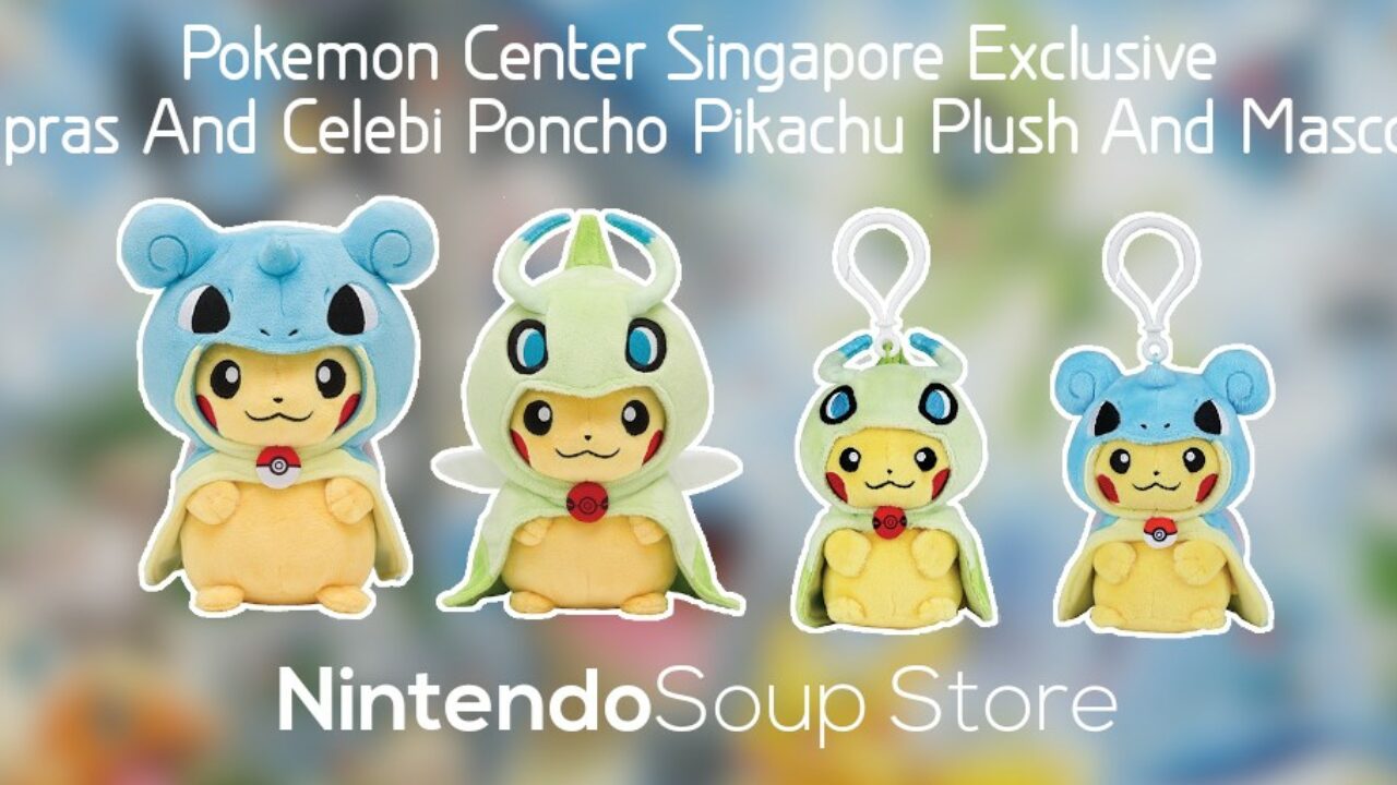 Pokemon Center Singapore Exclusive Lapras And Celebi Pikachu