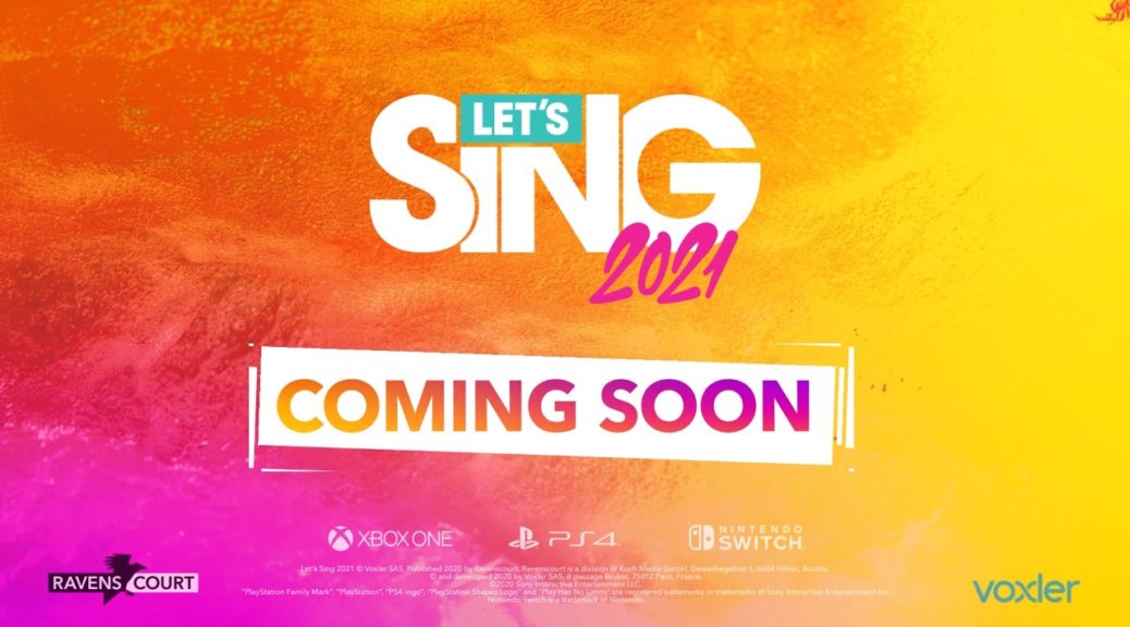 Let's Sing 2021 Heading To Switch In November 2020, Teaser Trailer Released  – NintendoSoup