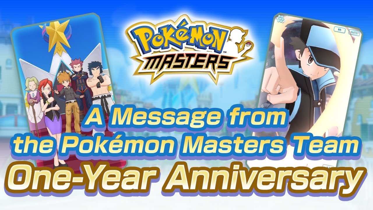 Pokemon Masters OneYear Anniversary Message Details Major Updates