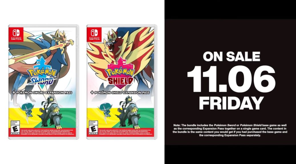 Reminder: Pokémon Sword And Shield's Physical DLC Bundles Are Available  Starting Today