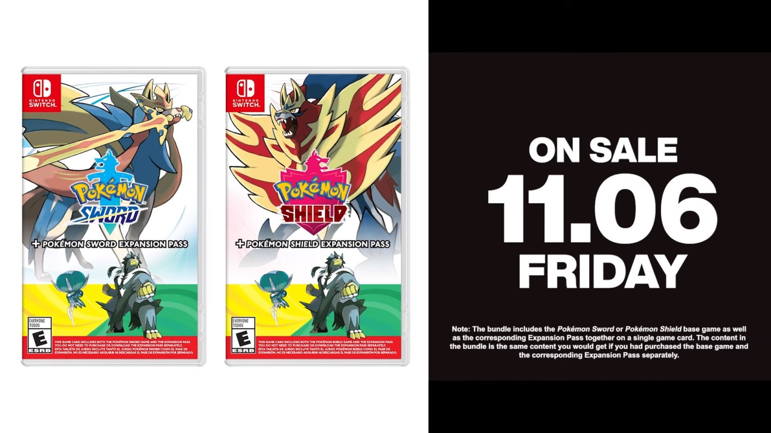 Pokemon Shield + Pokemon Shield Expansion Pass (Nintendo Switch) NEW