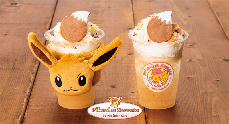 Eevee Tail Frappe And Eevee Face Drink Sleeve Announced For Pikachu Sweets Store In Japan Nintendosoup