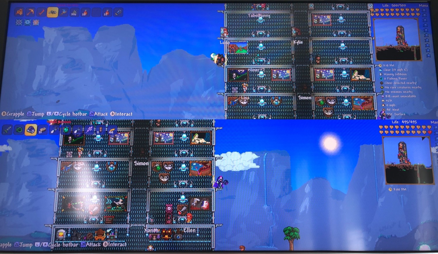 split screen terraria xbox one