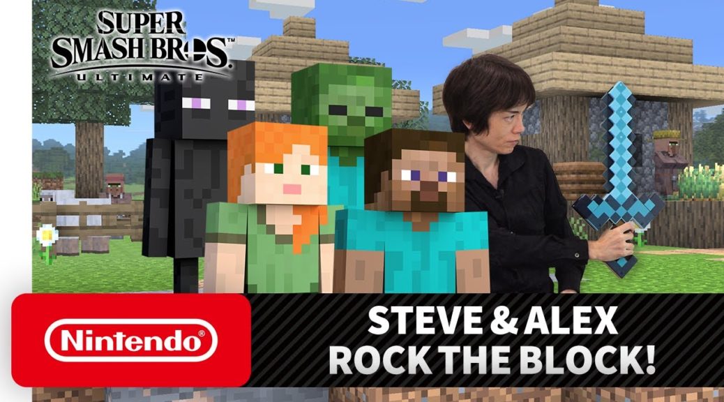 Super Smash Bros. Ultimate (Switch): Steve e Alex de Minecraft