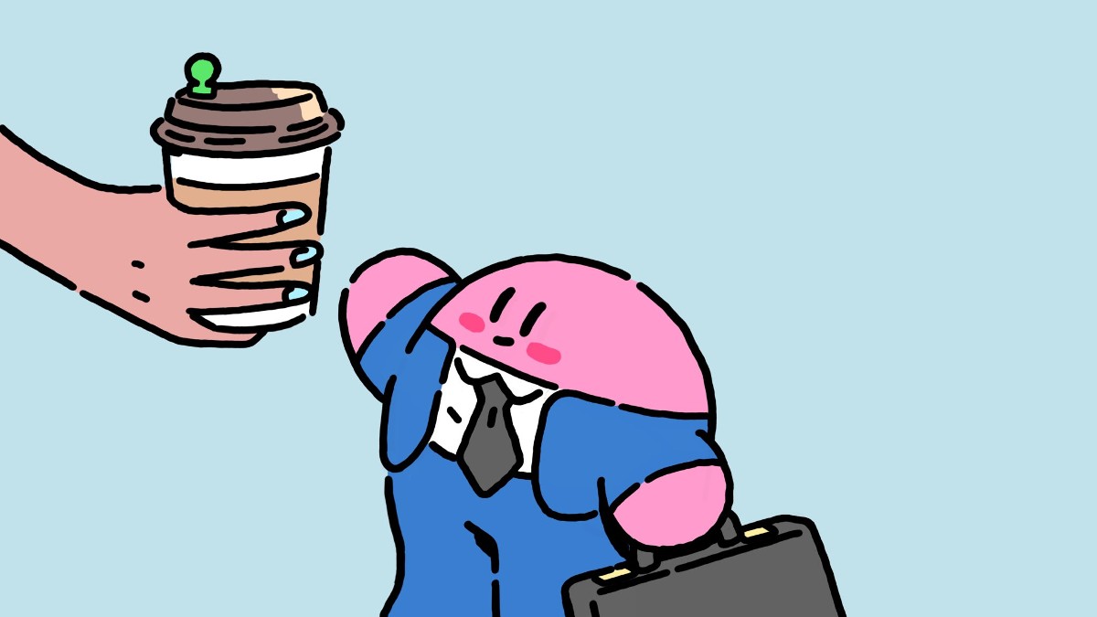 Random Heres Some Artwork Of Kirby As An Office Worker By Pokemon Swordshields Art Director 