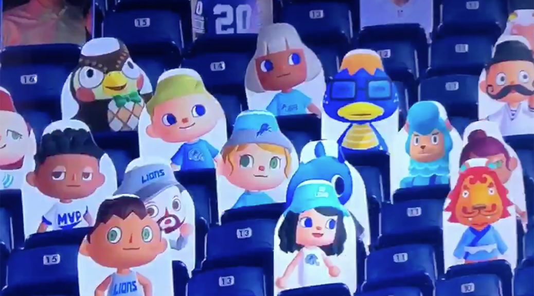 Random Animal Crossing Characters Installed As Audience During NFL