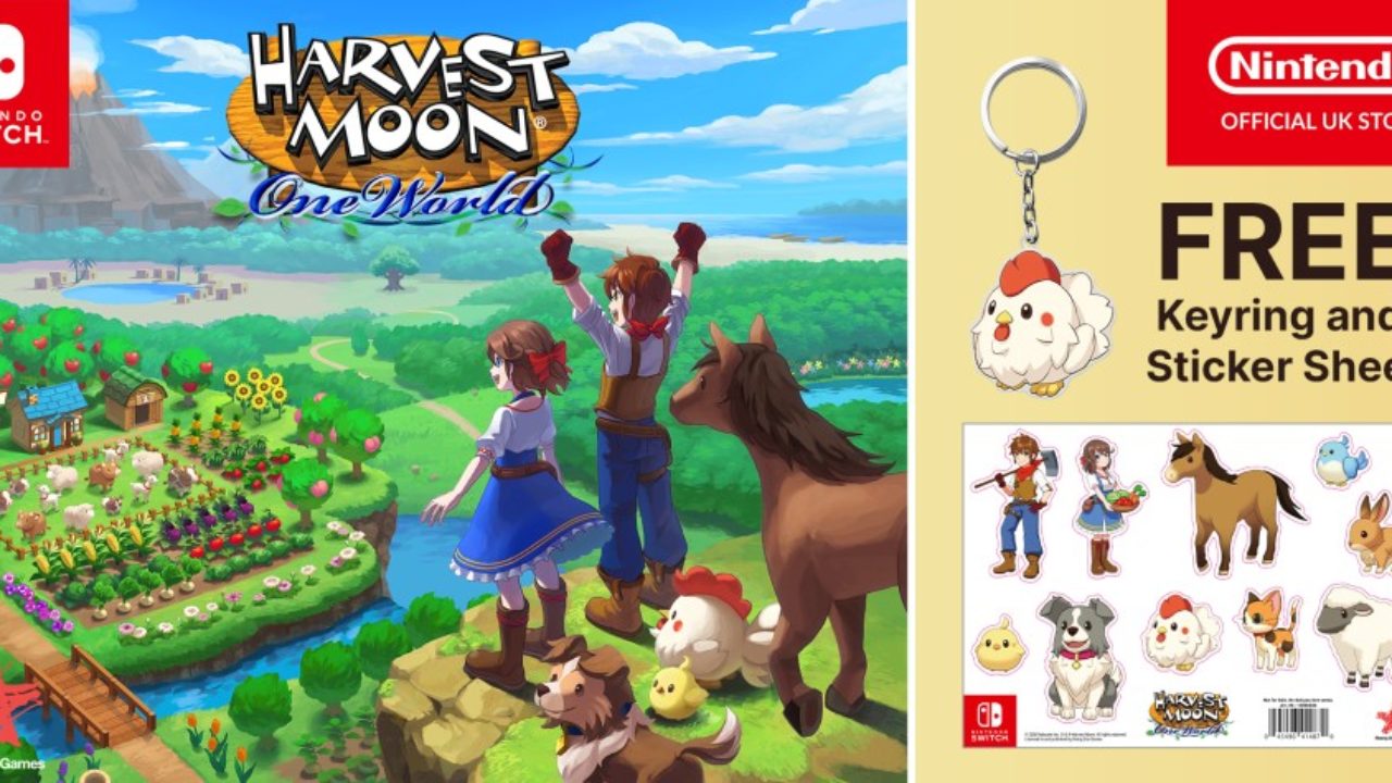 Harvest Moon: One World Keyring And NintendoSoup Sheet – UK Nintendo Available Bonuses From Pre-Order Sticker