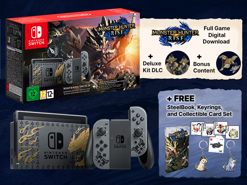 Monster Hunter Goodies – Includes Switch Nintendo Edition NintendoSoup Bundle Additional Physical Rise UK From