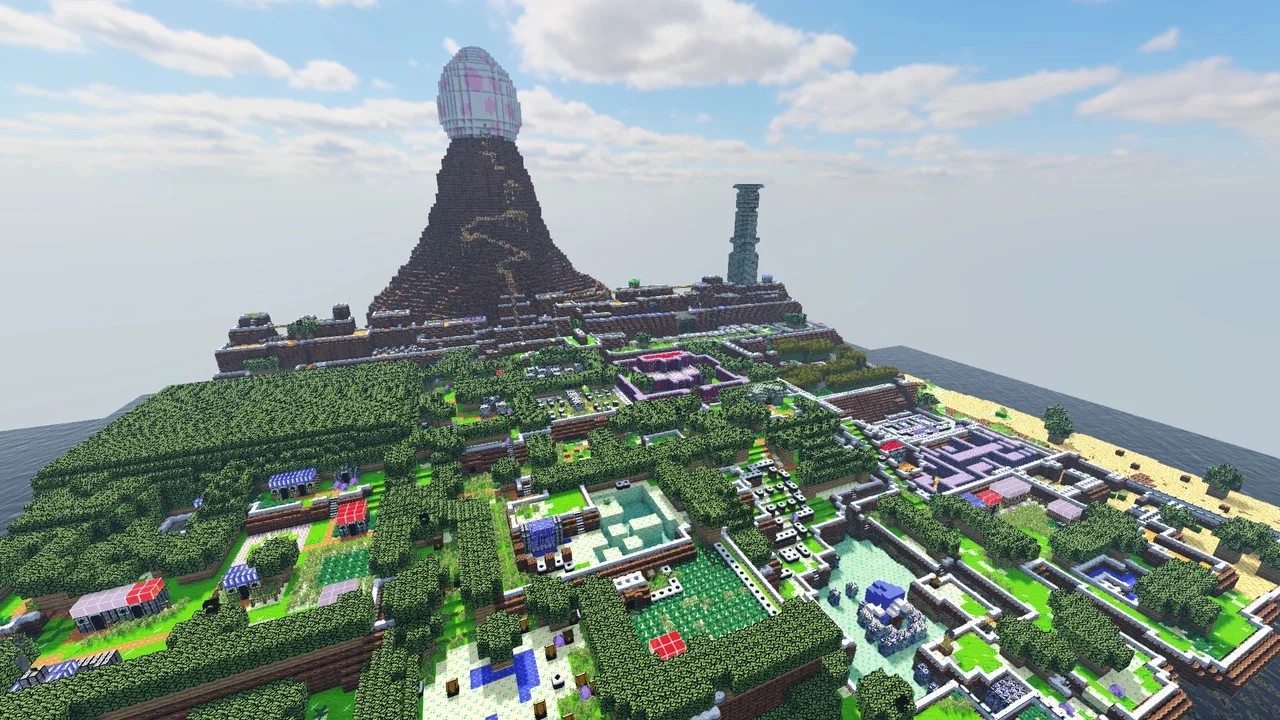 Fan Recreates Breath of the Wild Hyrule in Minecraft