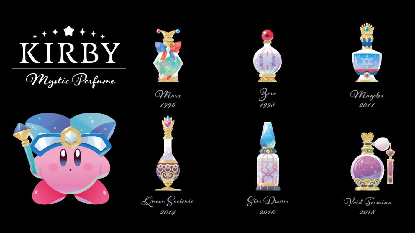 Kirby Mystic Perfume Merchandise Teased In Japan, Will Feature Mirror Kirby  and Boss-Themed Bottles – NintendoSoup