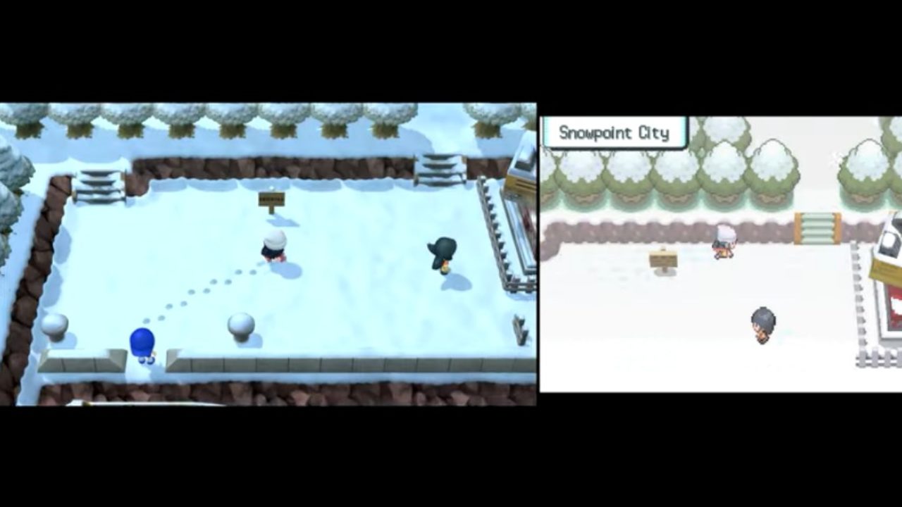 Pokémon Brilliant Diamond & Shining Pearl Graphics Comparison (Switch vs.  DS) 