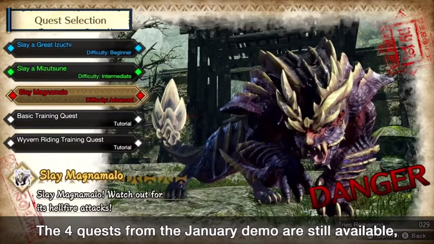 Monster Hunter Rise Demo Now Available, New Gameplay Details