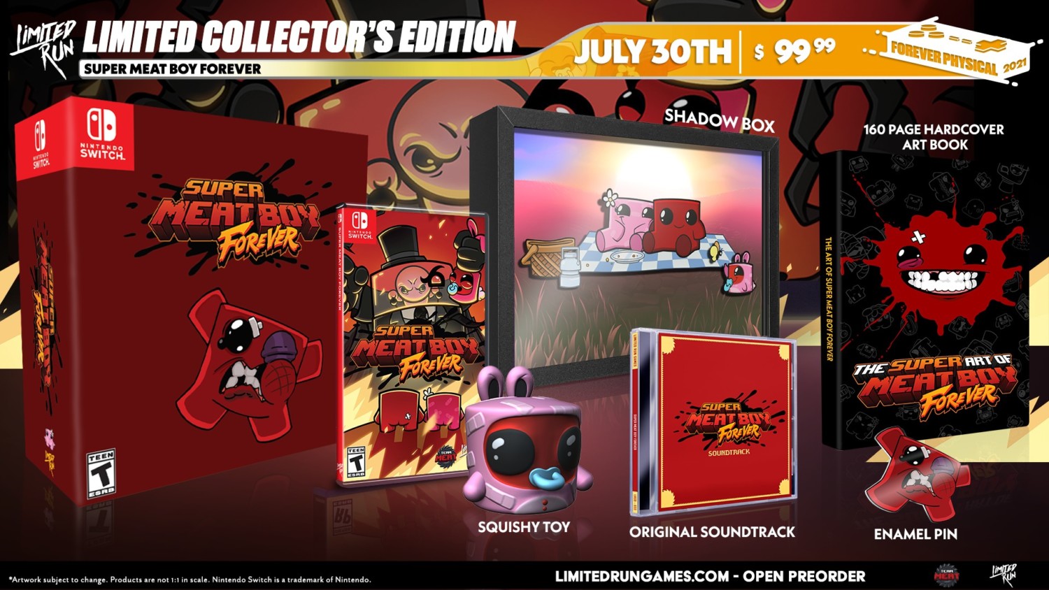 Super Meat Boy Forever Physical Editions Revealed By Limited Run Games,  Pre-Orders Start July 30 – NintendoSoup