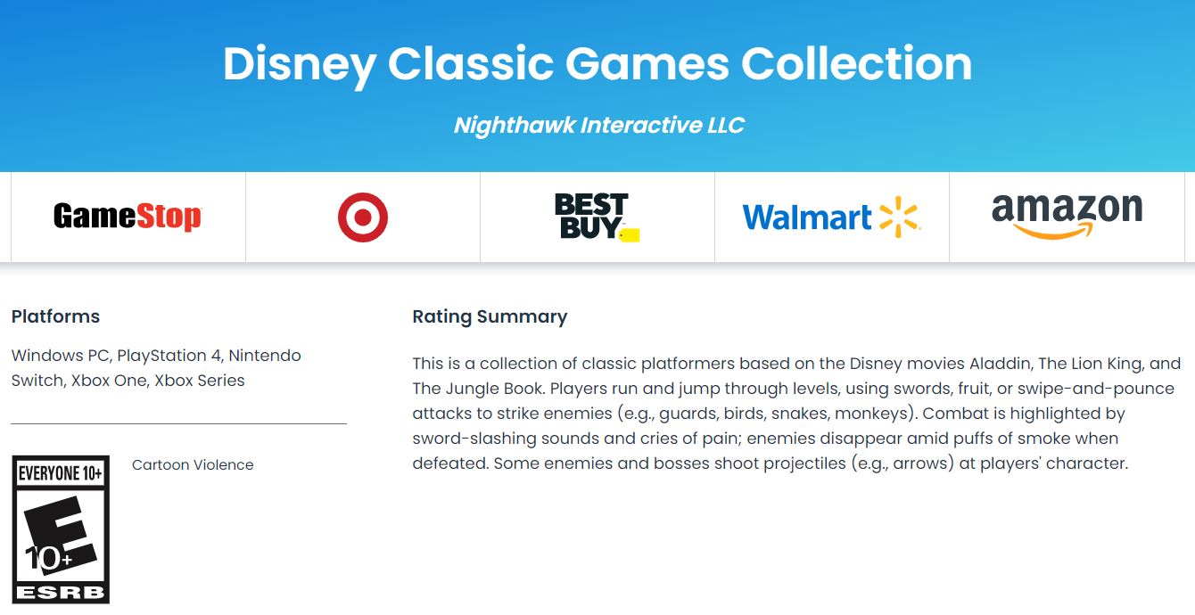 Disney Classic Games Collection Nintendo Switch - Best Buy