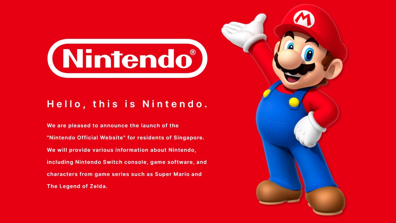 Folleto Expectativa Instituto Nintendo Launches Official Singapore Website And Youtube Channel –  NintendoSoup