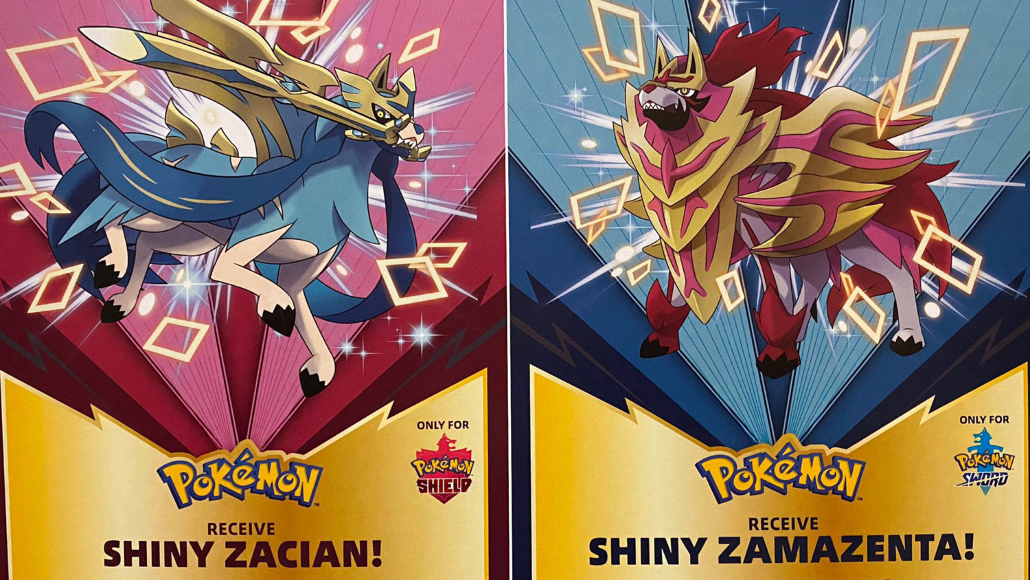 Pokémon Sword And Shield Shiny Zacian/Zamazenta Distribution Confirmed For  US
