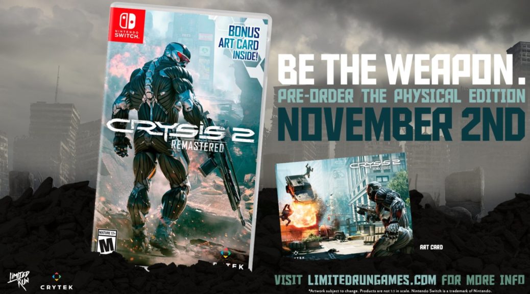 Crysis 2 Remastered Switch Physical Editions Announced Via Limited Run ...