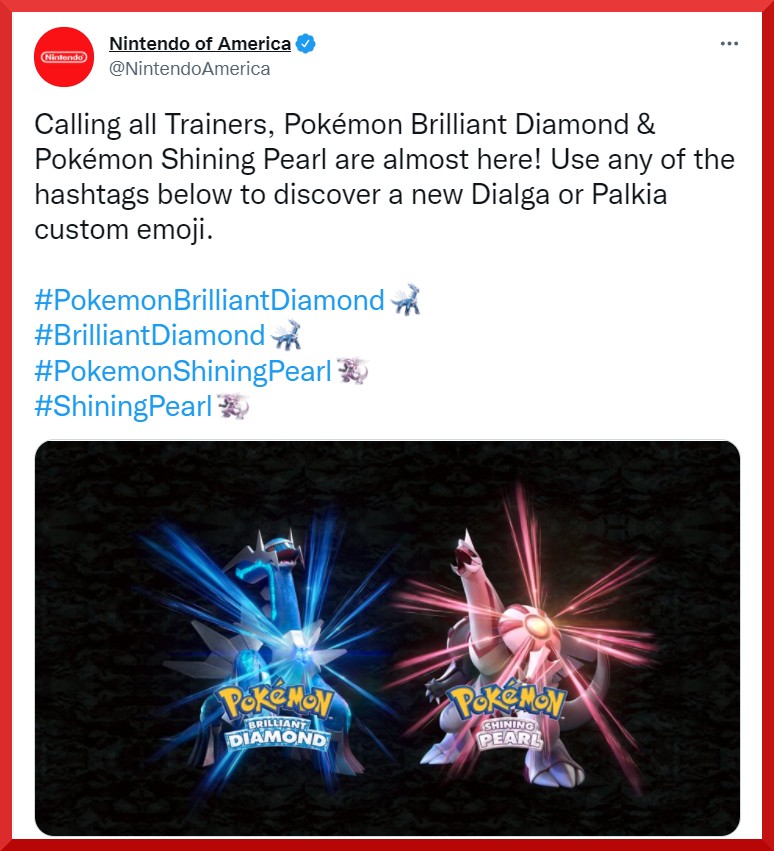 Pokemon Brilliant Diamond/Shining Pearl Emoji Available On Twitter For ...