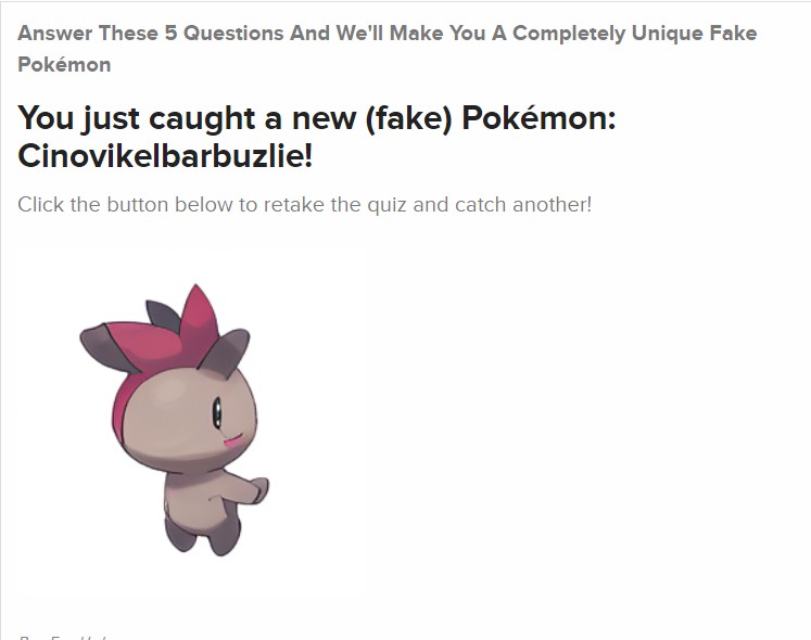 Random: Create Your Own AI Generated Pokemon With This Quiz – NintendoSoup