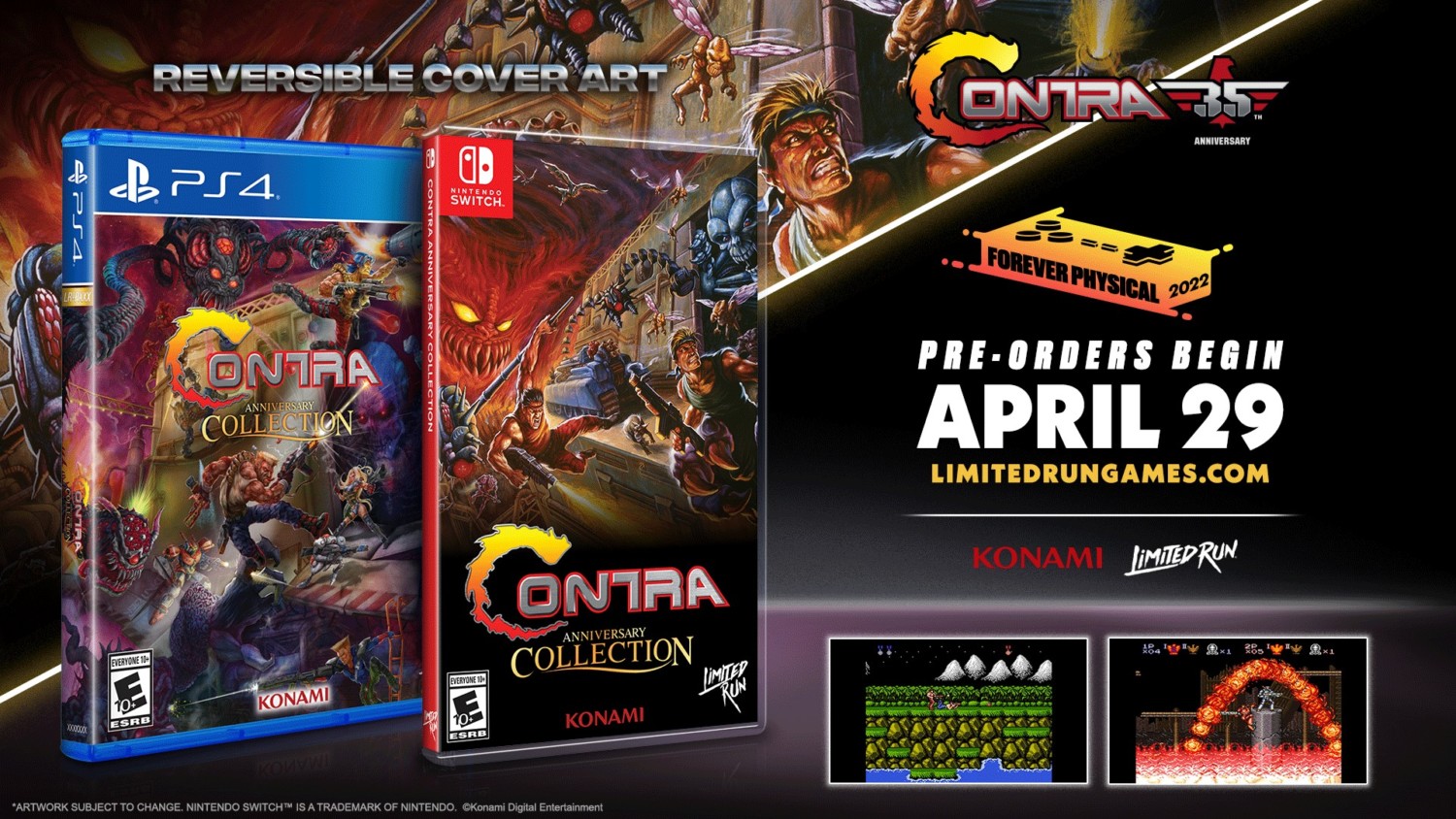 Contra Anniversary Collection Physical Editions Announced For Switch, Pre- Orders Start April 29 – NintendoSoup