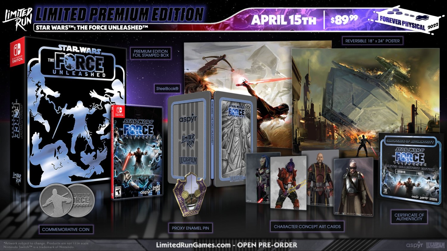 Star Wars: The Force Unleashed Switch Physical Editions Announced,  Pre-Orders Start April 15 – NintendoSoup