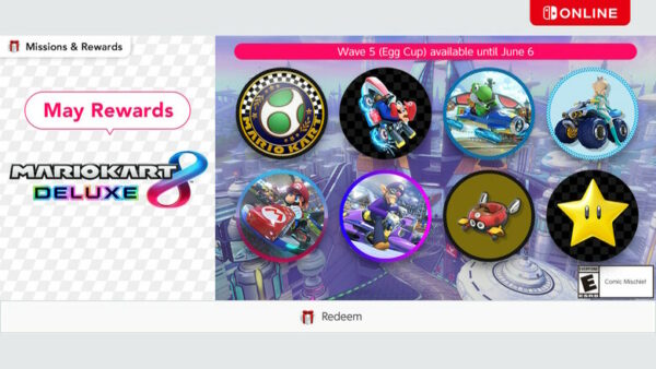 Nintendo Switch Online Missions And Rewards Fifth Wave Of Mario Kart 8 Deluxe Icon 1550