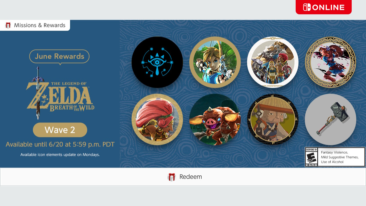 Icon elements inspired by The Legend of Zelda: Tears of the