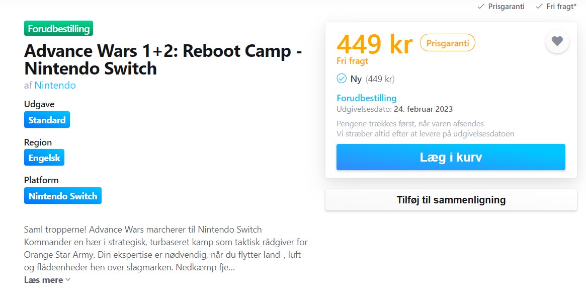 Advance Wars 1+2: Re-Boot Camp Box Art Revealed – NintendoSoup