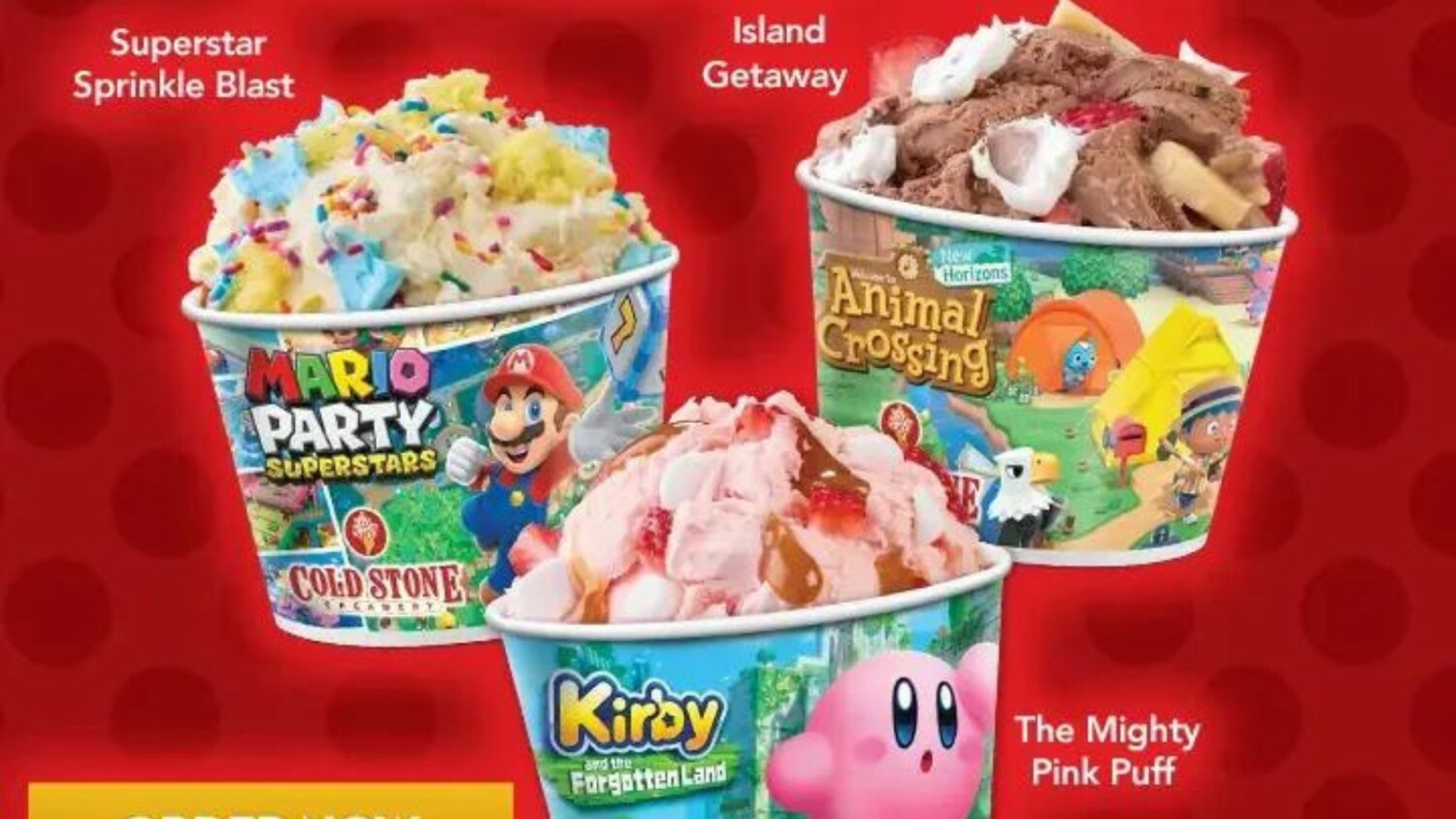 Cold Stone Creamery Reveals Kirby, Mario, And Animal Crossing Themed  Desserts For The US – NintendoSoup