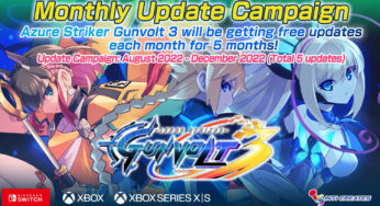 Azure Striker Gunvolt 3 Will Get Five Months Of Free Updates, Starting With Version 1.1.0 On August 25