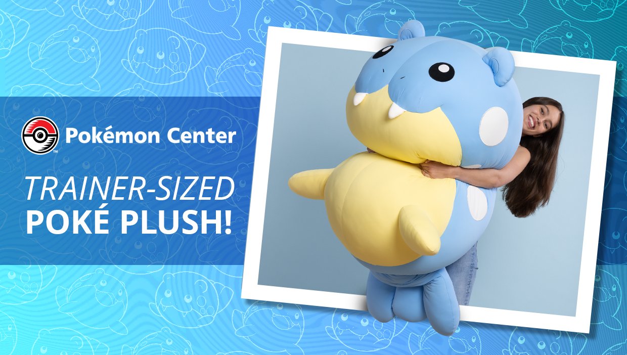 Official Lifesize Spheal Plush Now Available Internationally Via Pokemon Center Online Store
