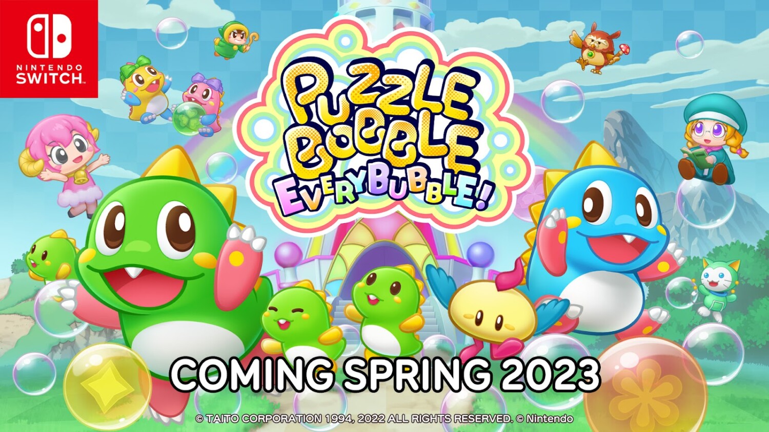 Puzzle Bobble Everybubble! announced for Switch - Gematsu