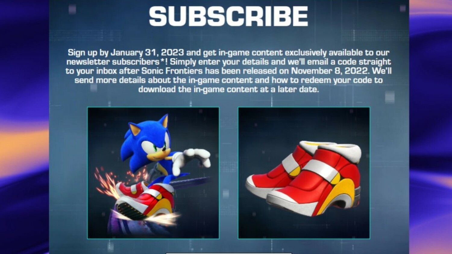 How to get the Sonic Frontiers Soap shoes DLC