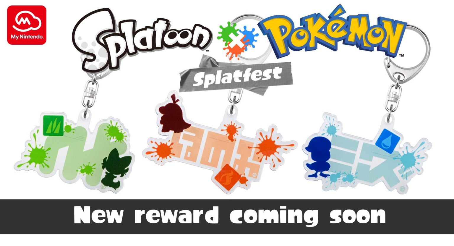 Splatoon 3 Pokemon Splatfest MyNintendo Keychains Also Coming To North  America – NintendoSoup