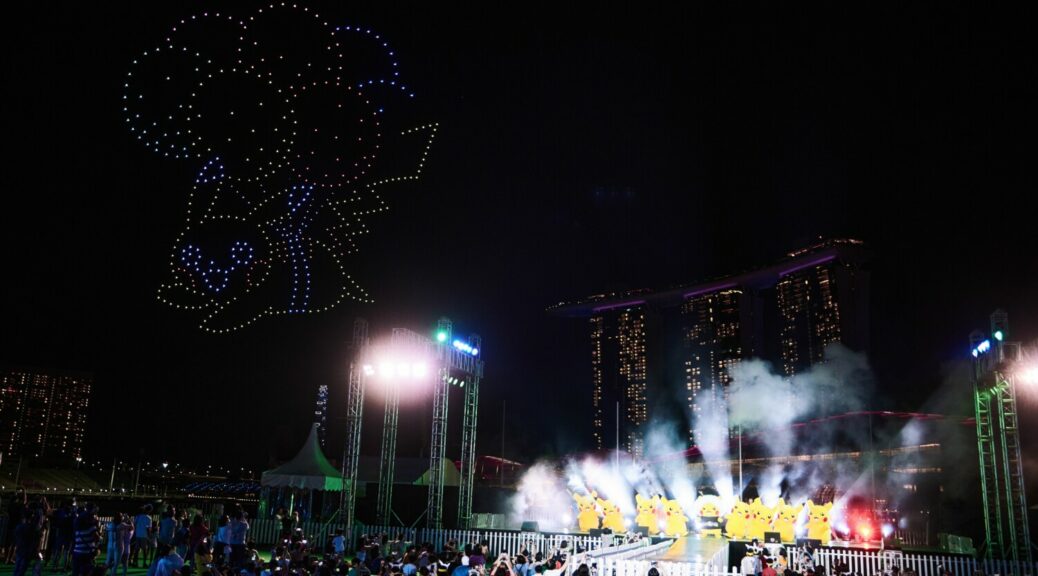 Pokemon’s Pikachu Drone Night Show Running At Marina Bay Singapore