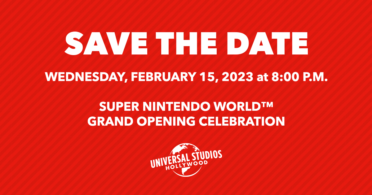 SUPER NINTENDO WORLD Opens at Universal Studios Hollywood on Friday,  February 17, 2023 - News - Nintendo Official Site