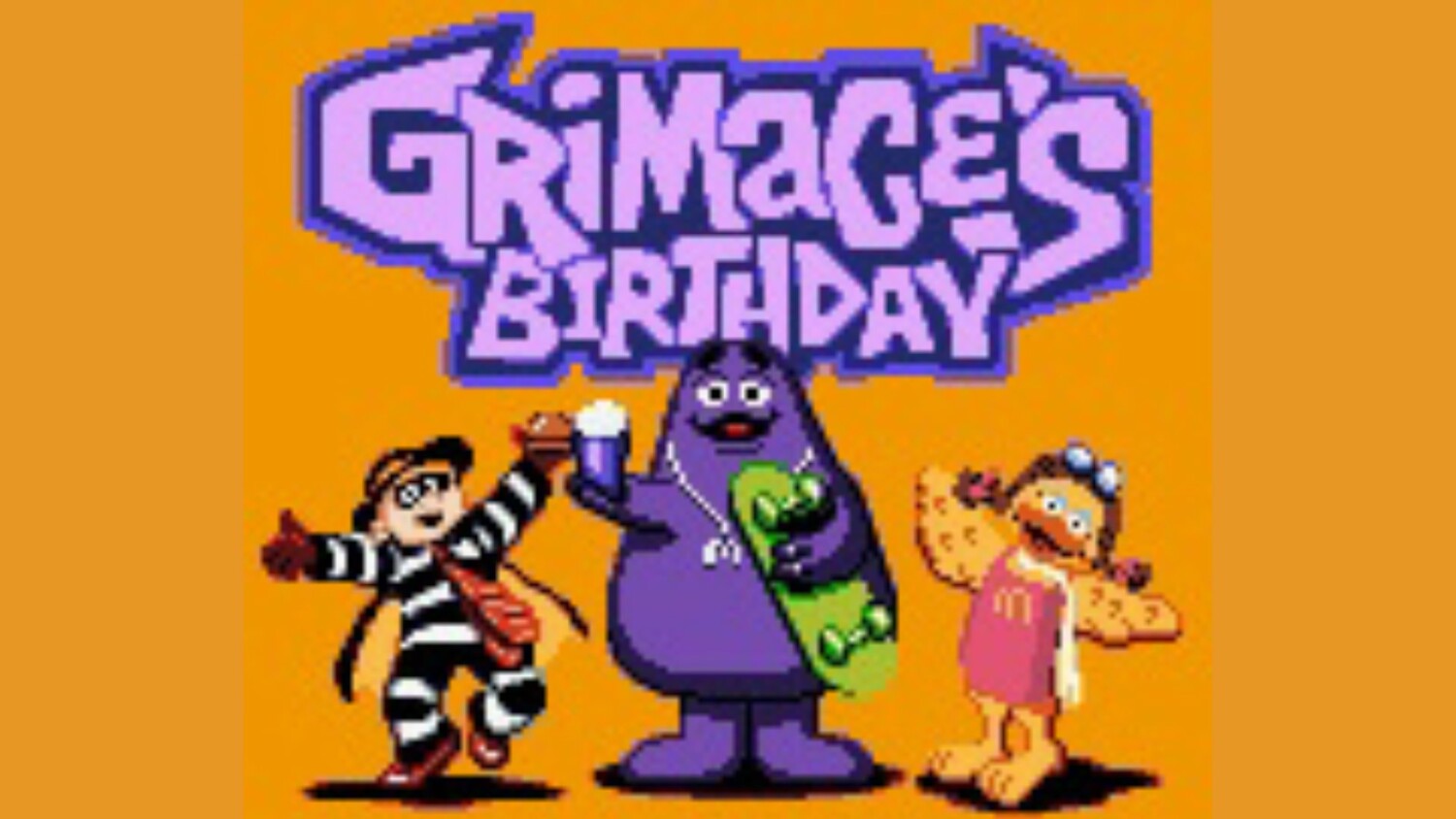 Random Mcdonald’s Releases “Grimace’s Birthday” For The Game Boy Color