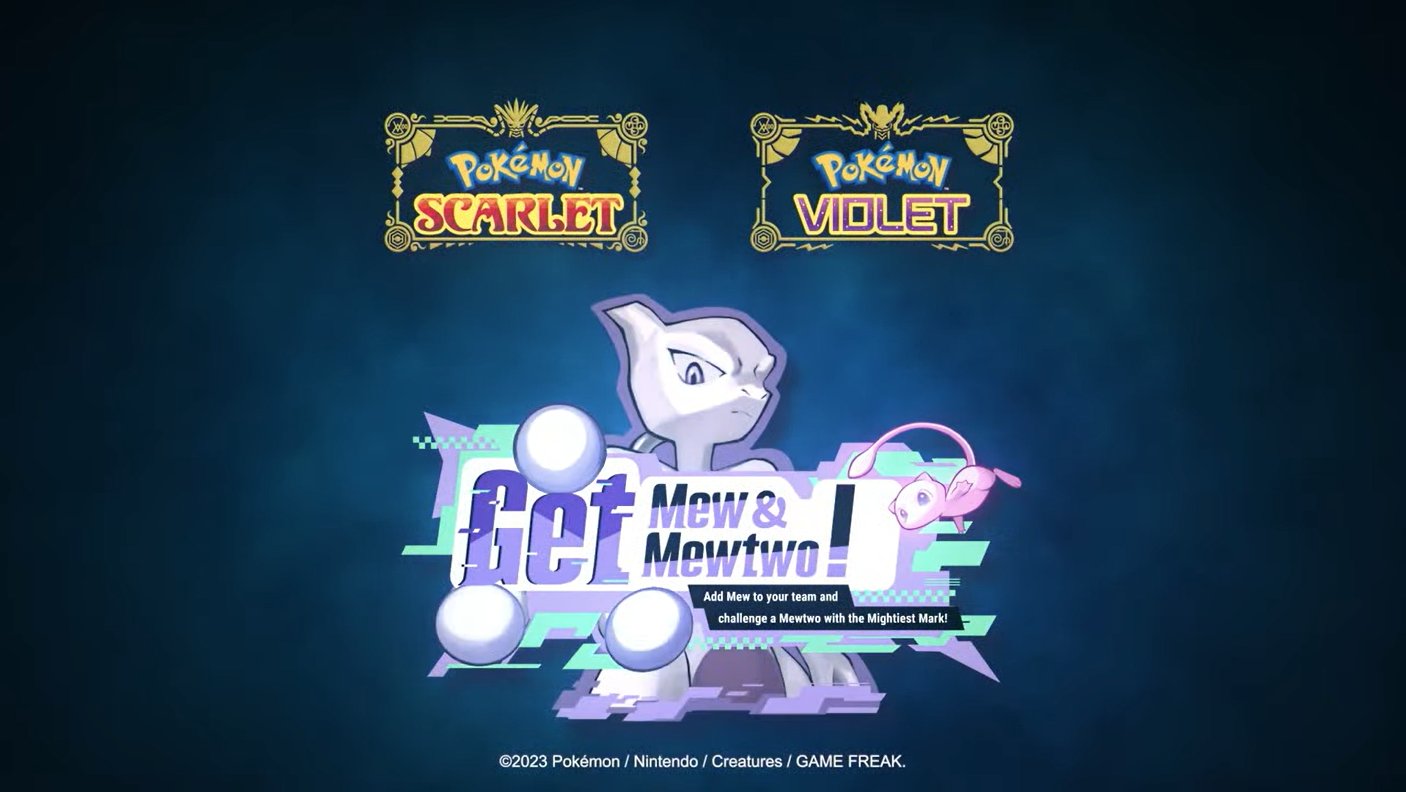 Mew and Mewtwo are officially coming to Pokémon Scarlet and Violet