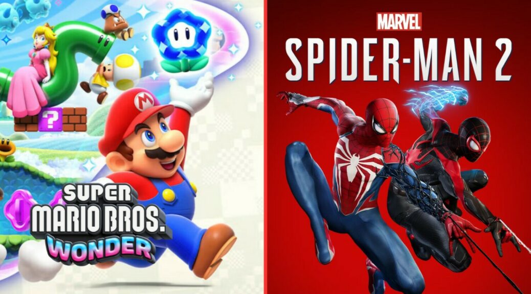 Spider-Man 2 e Super Mario Wonder são destaques nos lançamentos da