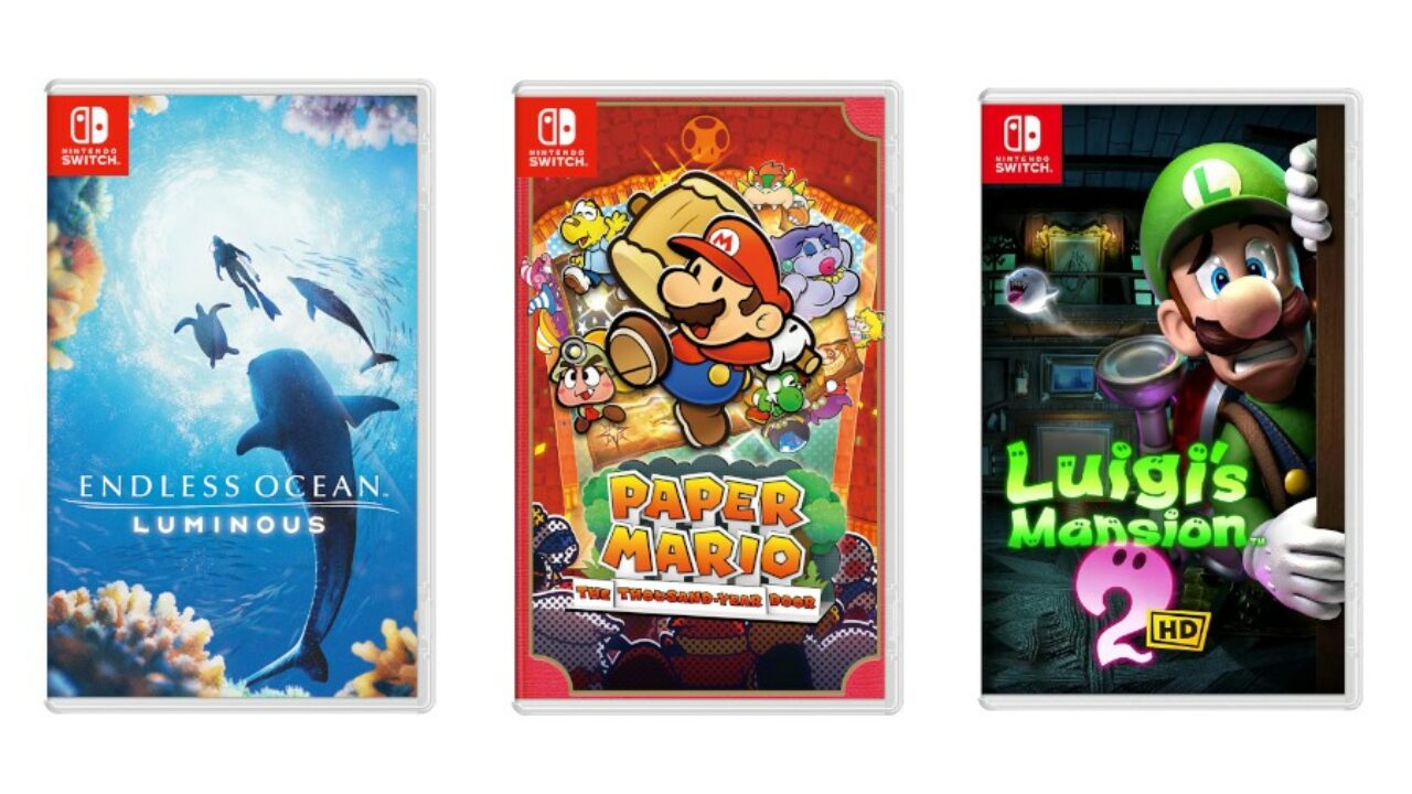 Endless Ocean, Paper Mario: TTYD, Luigi's Mansion 2 HD Ratingless