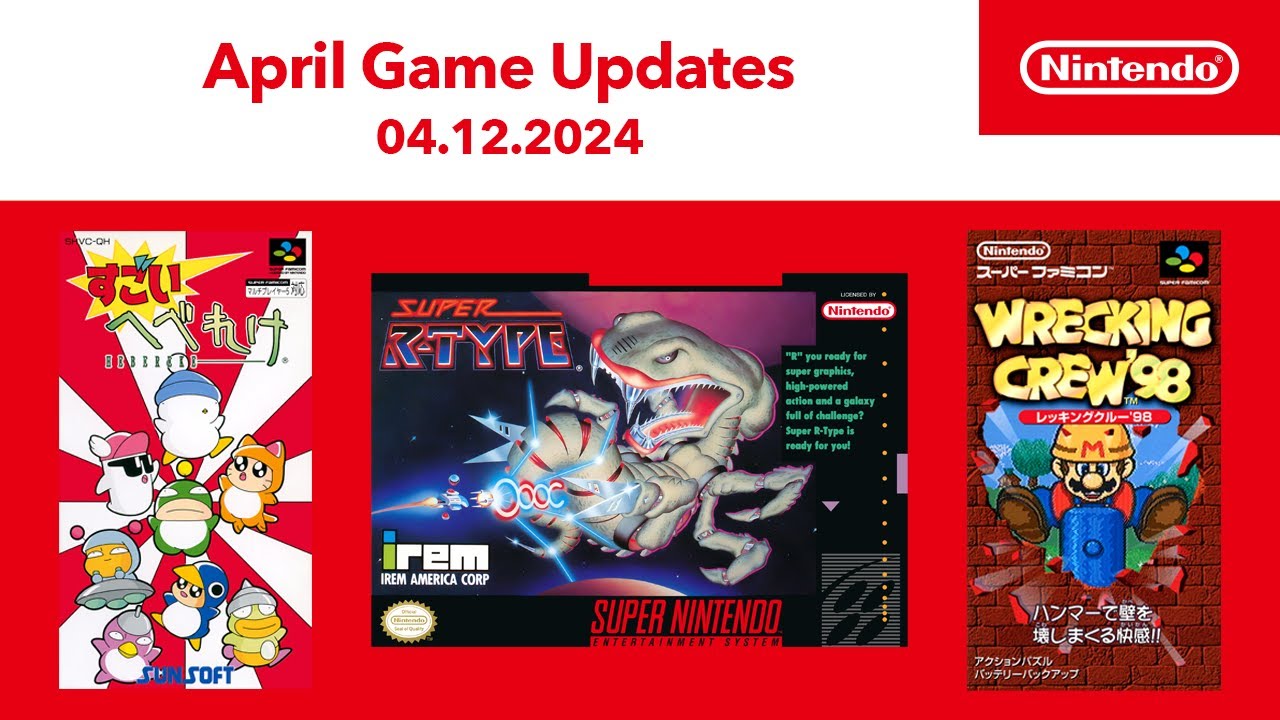 Wrecking Crew ’98, SUPER R-TYPE, Amazing Hebereke And More Added To Switch Online Games Catalogue
