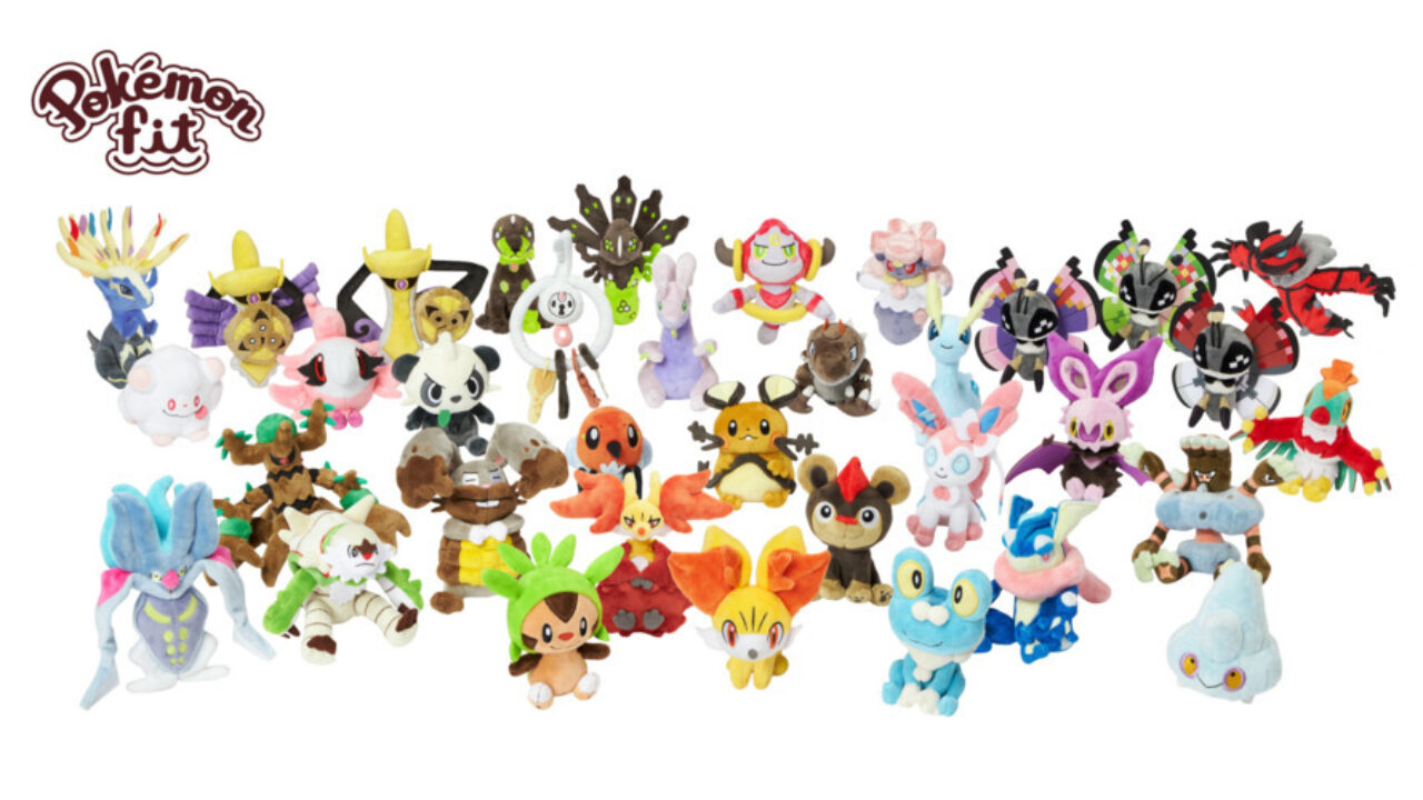 Pokemon Fit Plushies Featuring Kalos Pokemon Announced In Japan